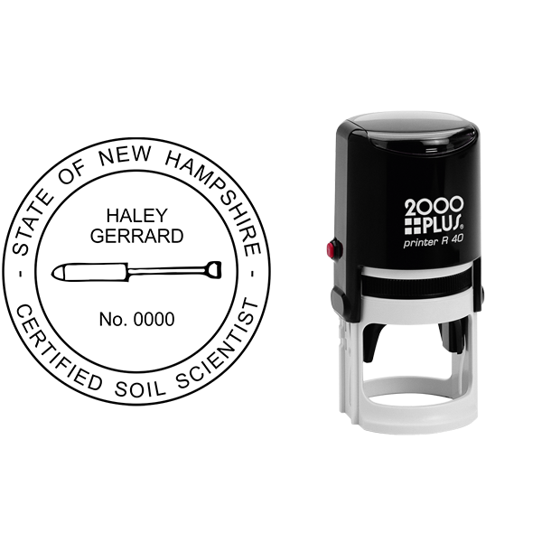 State of New Hampshire Soil Scientist Seal Body and Imprint