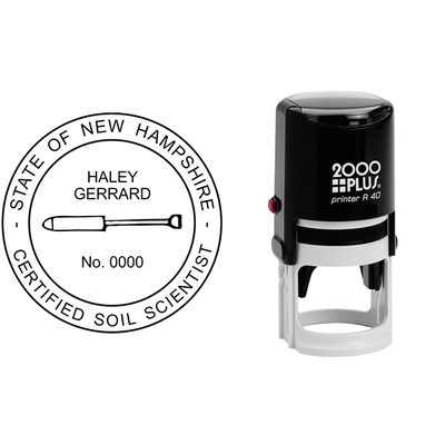 State of New Hampshire Soil Scientist Seal - alternate view