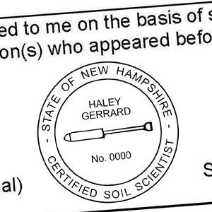 State of New Hampshire Soil Scientist Seal Imprint