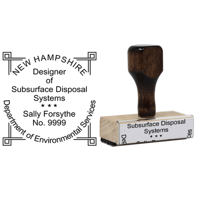 State of New Hampshire Subsurface Disposal Systems Seal - alternate view