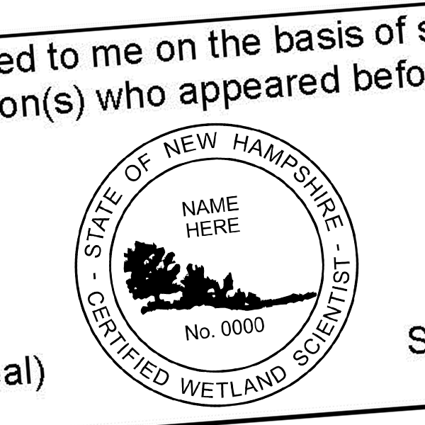 State of New Hampshire Wetland Scientist Seal Imprint