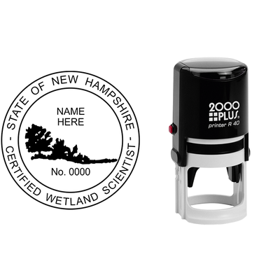 State of New Hampshire Wetland Scientist Seal - alternate view