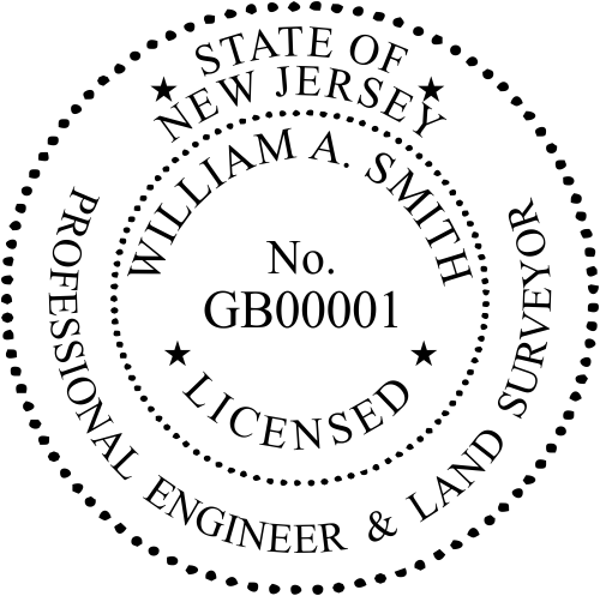 State of New Jersey Professional Engineer & Land Surveyor