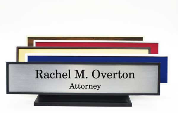 Plastic Desk Name Plate
