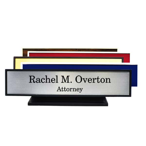 Plastic Desk Sign
