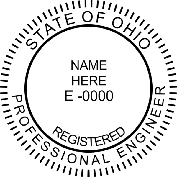 State of Ohio Engineer Embosser
