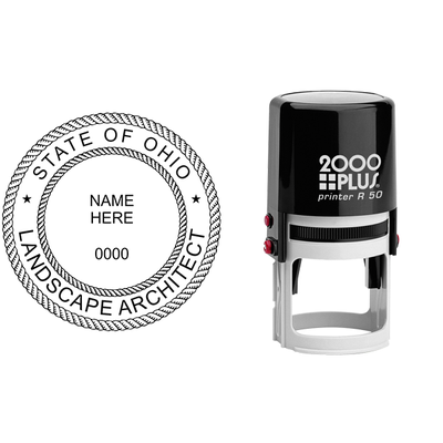 State of Ohio Landscape Architect Seal - alternate view