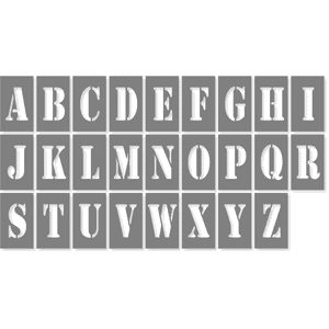 3" Letter Alphabet Stencil Pack