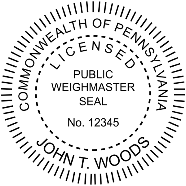 State of Pennsylvania Weighmaster