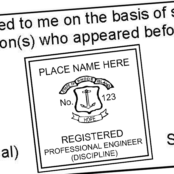 State of Rhode Island Engineer Stamp