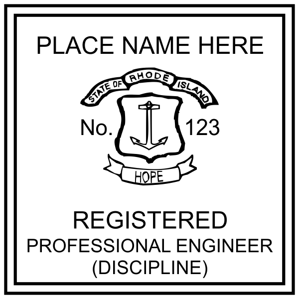 State of Rhode Island Engineer Stamp