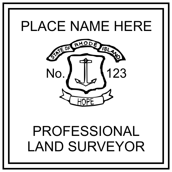 State of Rhode Island Land Surveyor Stamp