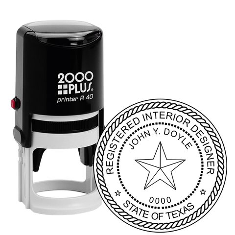 State of Texas Interior Designer Seal