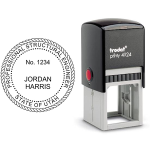 State of Utah Structural Engineer Seal Body and Imprint