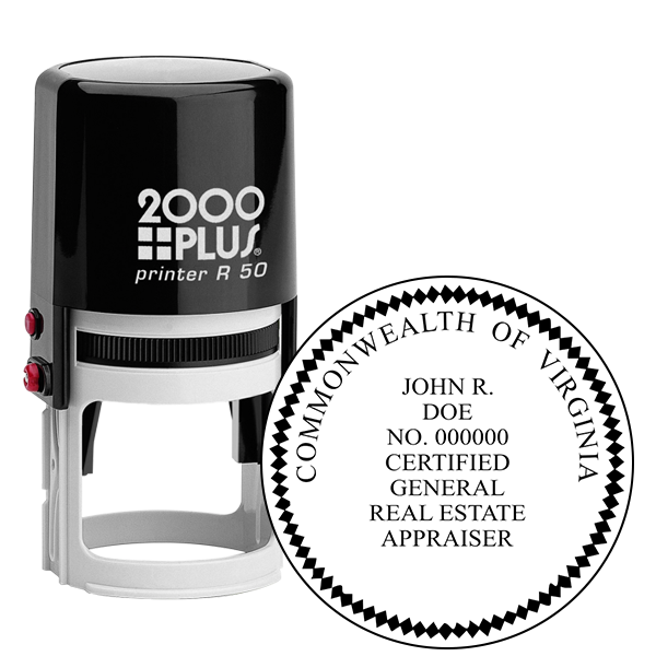 State of Virginia Certified General Real Estate Appraiser Seal