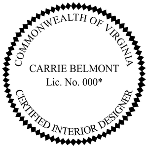 State of Virginia Interior Designer