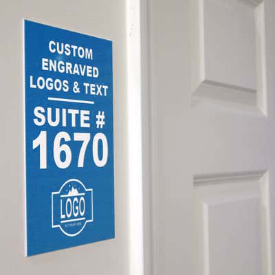 Medium Vertical Engraved Sign - alternate view