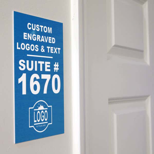 Engraved Door Number Sign