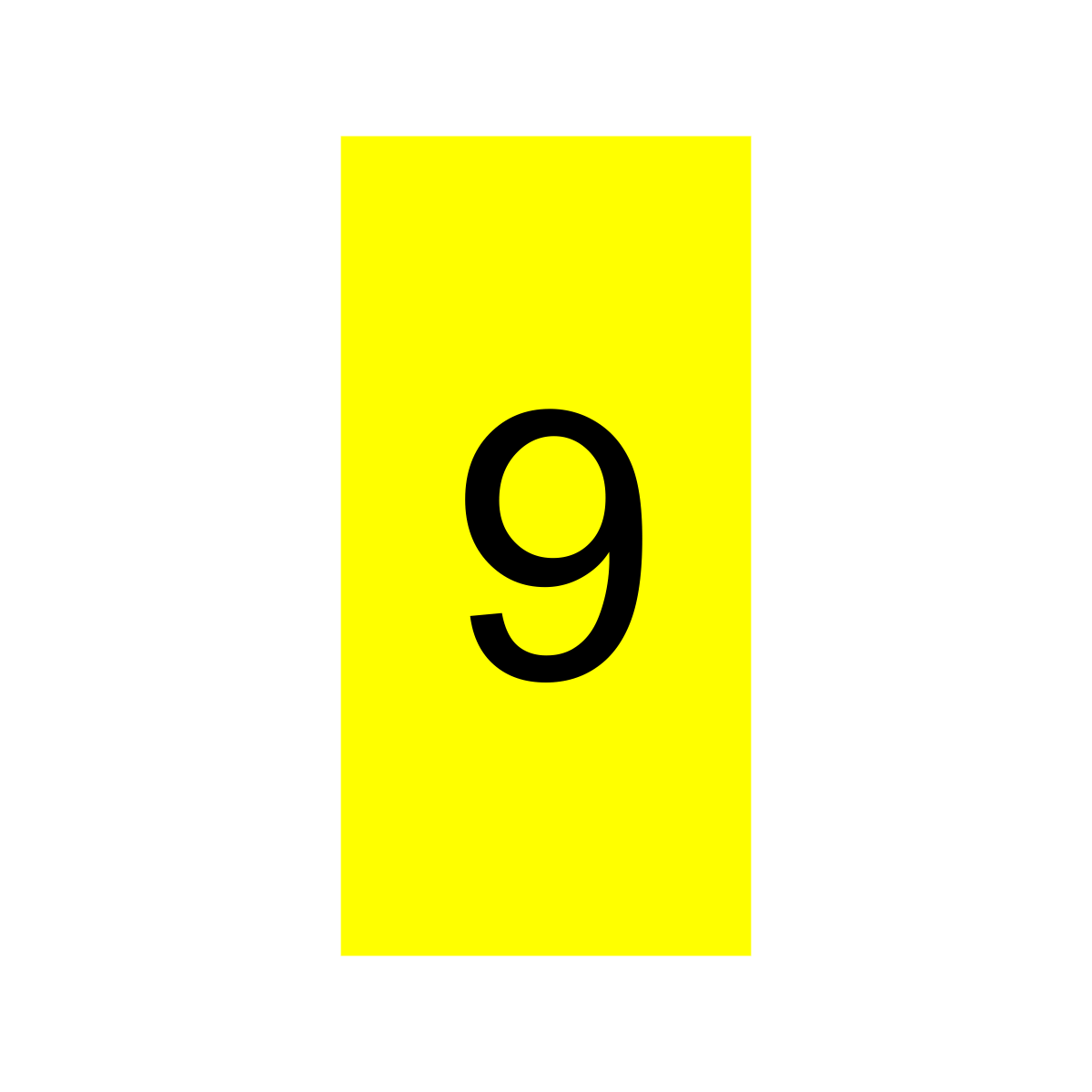 USNR Number Sign 1.5"x3" - 
