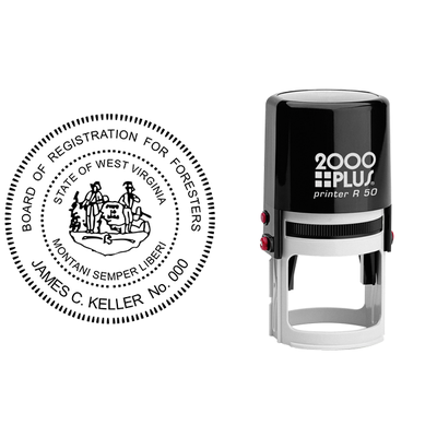 State of West Virginia Forester Seal - alternate view