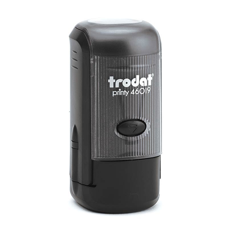 Trodat 46019 Round Self-Inking Stamp in its original state