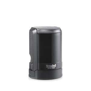 The Trodat Round 4642 Self Inking Stamp comes with a cap and is easy to store