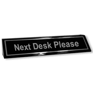 Next Desk Please Wood Desk Block