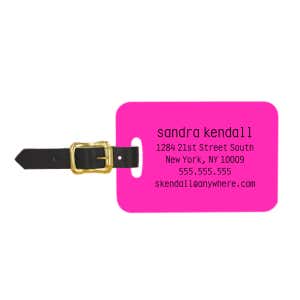 Double Sided Luggage Tag