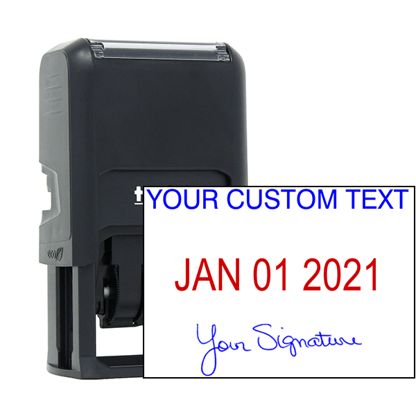 Self-Inking Dater with Signature and Custom Text