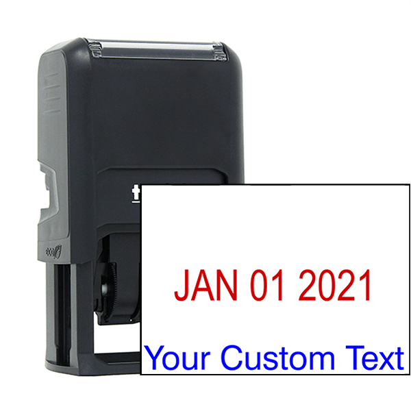 Self-Inking Signature Stamp with Custom Text and Dater