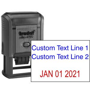2 Top Lines Date Stamp