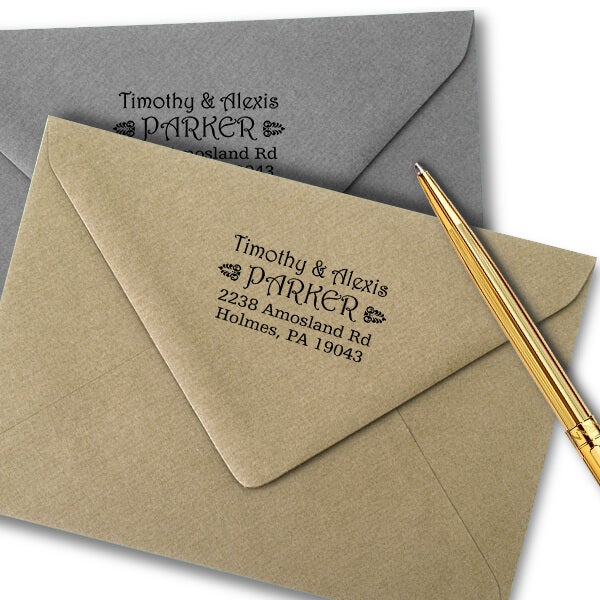 Parker Deco Address Stamp