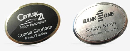 Oval Sublimated Name Tags Oval Sublimated Name Tags