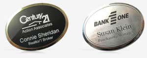 Oval Sublimated Name Tags