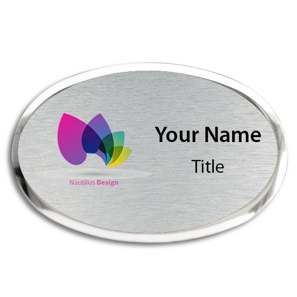 Executive Oval Name Tag