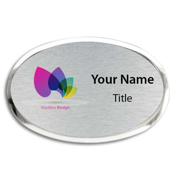 Executive Oval Name Tag