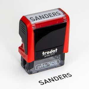 1 line Self-Inking Clothing Marker Stamp Body and Design