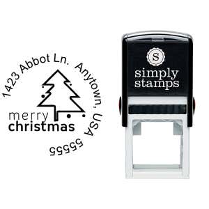 Merry Christmas Address Stamp Body and Design