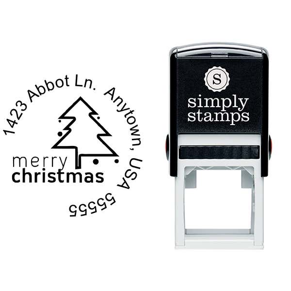 Merry Christmas Address Stamp Body and Design