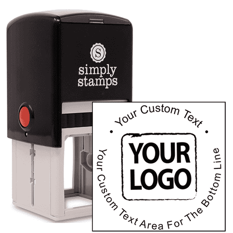 Custom Rubber Round Logo Stamp