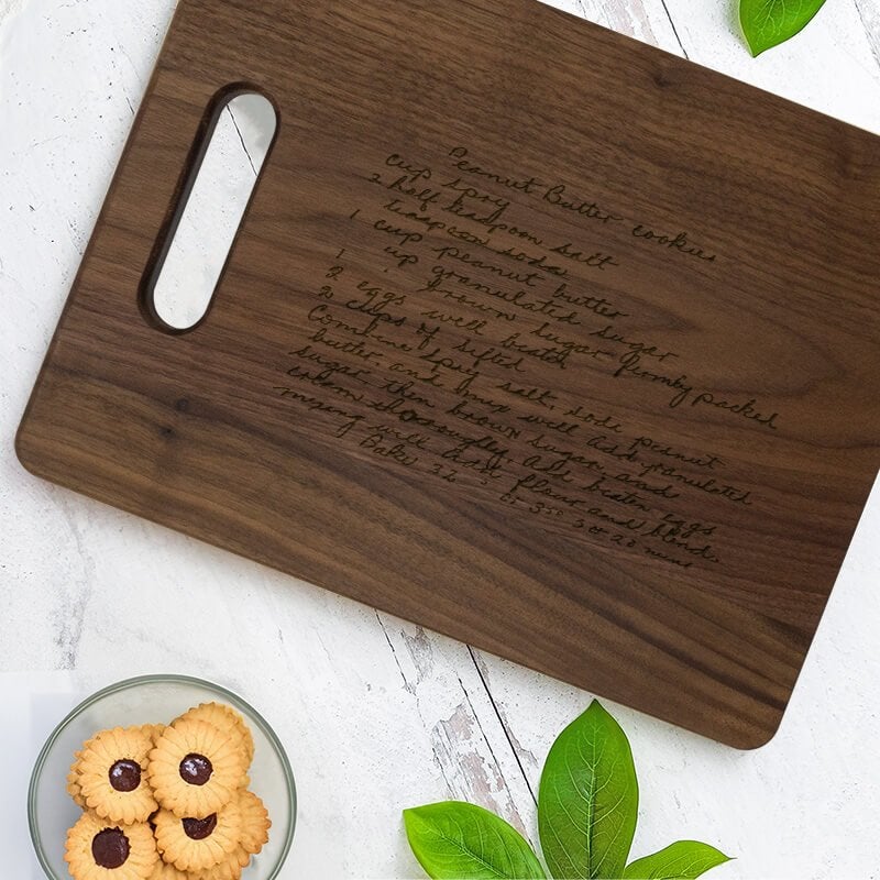 Upload Your Recipe Engraved Cutting Board HC Brands