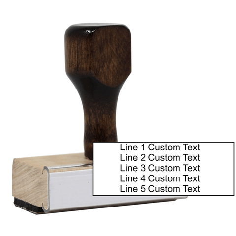 5 Line Traditional Rubber Address Stamp
