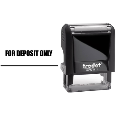 FOR DEPOSIT ONLY With Underline - alternate view