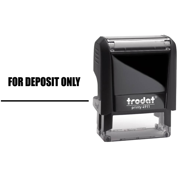 FOR DEPOSIT ONLY With Underline Body and Design
