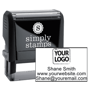 Self-Inking Custom Logo Stamp with Text