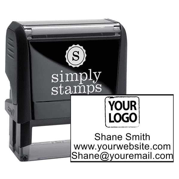 Self-Inking Custom Logo Stamp with Text