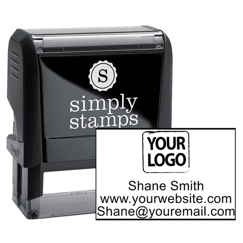 Custom Text Self-Inking Logo Stamp