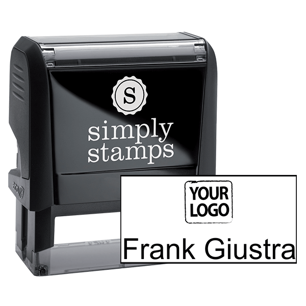 Self-Inking Logo Stamp with Your Name