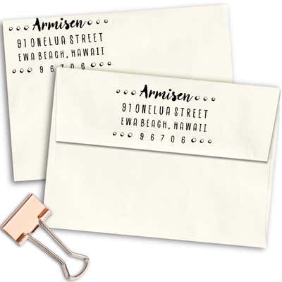 Armisen Halftone Custom Address Stamp - alternate view