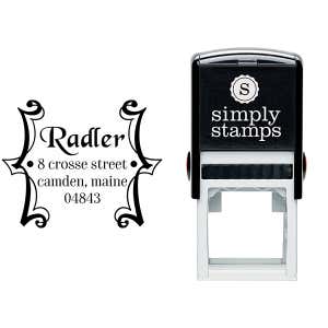 Radler Framed Address Stamp & stamp model body